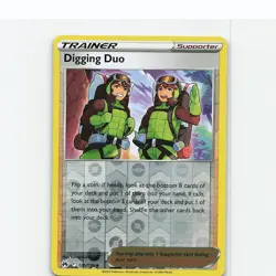 Digging Duo 126/159 Uncommon Crown Zenith Pokemon Reverse Holo Near Mint - Image 1