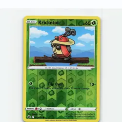 Kricketot 010/159 Common Crown Zenith Pokemon Reverse Holo Near Mint - Image 1