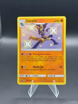 Lucario SV22/SV94 Hidden Fates Sun & Moon Shiny Rare NM Pokemon TCG - Image 1