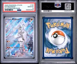 2025 Pokemon Journey Together - N’s Reshiram #167 Illustration Rare Holo PSA 10 - Image 3