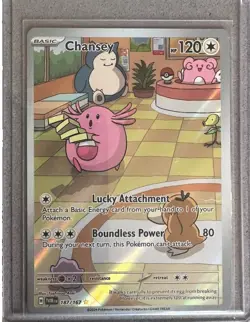 Pokemon - Chansey 187/167 - Illustration Rare - Twilight Masquerade - Pokemon NM - Image 1