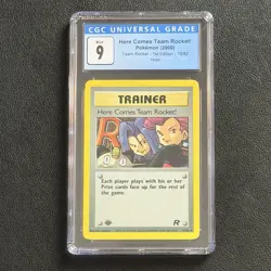 Pokemon Here Comes Team Rocket! 1st Ed. Holo 15/82 CGC 9 TCG 2000 Team Rocket - Image 1