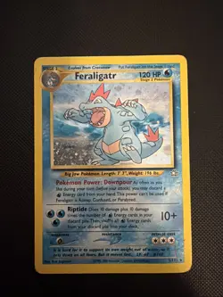 Pokemon TCG Feraligatr 5/111 Neo Genesis Holo Rare Unlimited Edition - Image 1