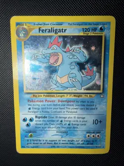 Pokemon TCG Feraligatr 5/111 Neo Genesis Holo Rare Unlimited Edition - Image 3