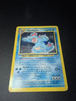 Pokemon TCG Feraligatr 5/111 Neo Genesis Holo Rare Unlimited Edition - Image 4