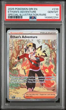 Ethan's Adventure 236/182 Special Illustration Rare Pokemon PSA 10 - Image 1