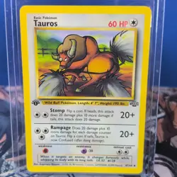 Pokemon TCG Jungle 1st Edition Tauros 47/64 Uncommon Regular EN 60 HP - Image 1