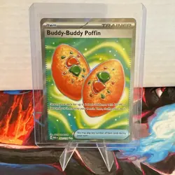 Pokemon Buddy-Buddy Poffin 167/132 ME01 Mega Evolution Hyper Rare Holo Eng - Image 1