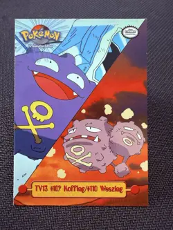 Pokemon Topps TV Animation Edition TV13 Koffing #109 Weezing #110 NM 1999 - Image 1