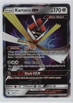 Kartana GX Pokemon Sun & Moon Crimson Invasion #70 - Image 1