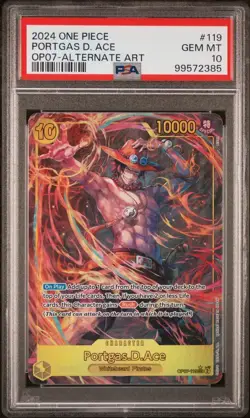 2024 ONE PIECE OP07-500 YEARS IN THE FUTURE | ALTERNATE ART #119 PORTGAS D. A 10 - Image 1