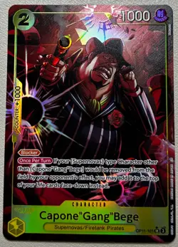 Capone"Gang"Bege (Super Rare, Alternate Art) OP11-101 One Piece TCG NM - ENGLISH - Image 1