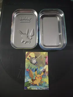 Pokemon TCG Kanto Friends Mini Tin Pikachu - EMPTY with Info Card - Image 2
