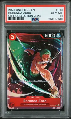 2023 ONE PIECE GIFT COLLECTION 2023 #013 RORONOA ZORO PSA 10 - Image 1