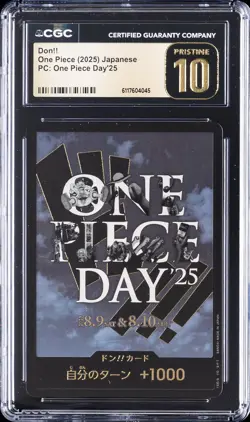2025 ONE PIECE JAPANESE PC: ONE PIECE DAY'25 PROMO DON!! CGC 10 PRISTINE - Image 1