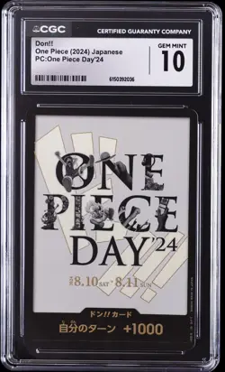 2024 ONE PIECE PC: ONE PIECE DAY '24 JAPANESE DON!! CGC 10 GEM MINT - Image 1