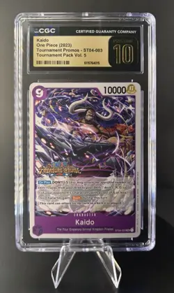 One Piece Kaido 2023 Treasure Cruise Winner ST04-003 CGC 10 Pristine - Image 1