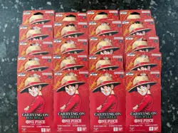 One Piece OP-13 TCG CARRYING ON HIS WILL Sleeved Booster Pack Lot of 20 - Image 1