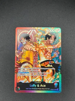 Luffy & Ace ST30-001 Leader Starter Deck EX: Luffy & Ace One Piece Foil NM - Image 1