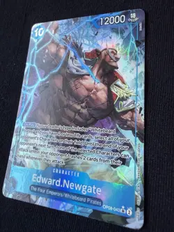 Bandai ONE PIECE Edward Newgate OP08-043 Super Rare Alt Art Holo EN 10C 12000 - Image 2