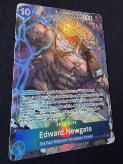 Bandai ONE PIECE Edward Newgate OP08-043 Super Rare Alt Art Holo EN 10C 12000 - Image 3