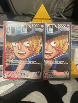 2x Sabo Leader OP13-004 L Carrying on His Will - ONE PIECE Card Game Japanese - Image 1
