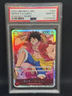 One Piece Monkey.D.Luffy PSA 10 OP01-024 Romance Dawn Foil Japanese JP Gem Mint - Image 1