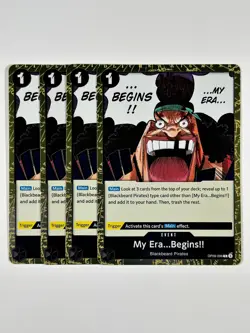 4x My Era...Begins!! OP09-096 - One Piece TCG English Playset BY Teach - Image 1