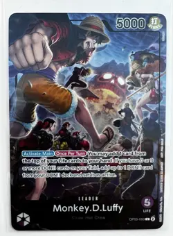 One Piece TCG OP05-060 Monkey D Luffy PSA Magazine Exclusive Promo - Image 1