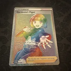 2022 Pokemon Card Astral Radiance Gardenia’s Vigor 202/189 Rainbow Rare - Image 1