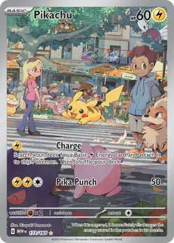 Pikachu 173/165 Pokemon 151 Illustration Rare Pokemon Card NM - Image 1