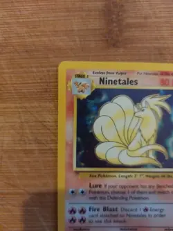 Pokemon Card Ninetales 13/130 Base Set Holo Rare WOTC Played - Image 3