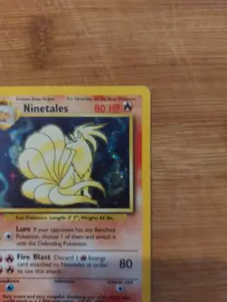 Pokemon Card Ninetales 13/130 Base Set Holo Rare WOTC Played - Image 4