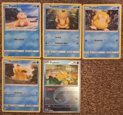 Pokemon Psyduck Bundle – Hidden Fates, Cosmic Eclipse, Team Up & More – 5 Cards - Image 1