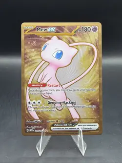 Mew ex - (151 Metal Card) 205/165 Scarlet & Violet 151 Regular Factory Defect - Image 1