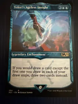 MTG Teferi's Ageless Insight Showcase Core Set 2021 Regular Rare NM - Image 1