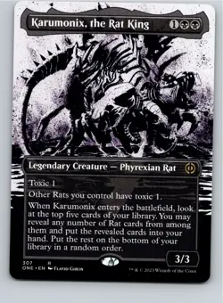Magic the Gathering Karumonix the Rat King Showcase Phyrexia All Will Be One MTG - Image 1