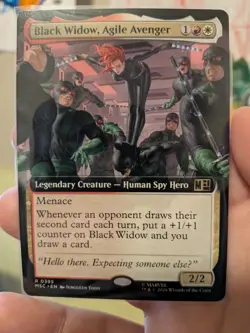 Black Widow, Agile Avenger (Extended Art) Commander: Marvel Super Heroes Regular - Image 1