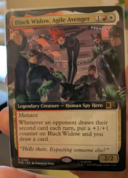 Black Widow, Agile Avenger (Extended Art) Commander: Marvel Super Heroes Regular - Image 2