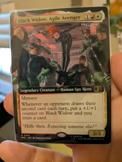 Black Widow, Agile Avenger (Extended Art) Commander: Marvel Super Heroes Regular - Image 3