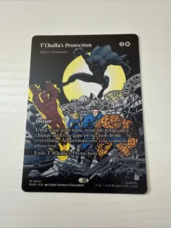 T'Challa's Protection - Teferi's Protection (Borderless) 51 MAR MTG M NM - Image 1