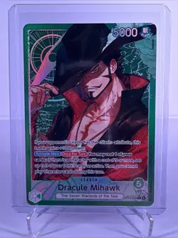 OP14-020 Dracule Mihawk Leader Alt Art One Piece TCG English Card - Image 1