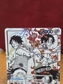 ST30-001 Luffy & Ace Alt Art Leader (Parallel) English One Piece TCG NM - Image 2