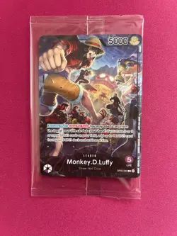 MONKEY D LUFFY - One Piece OP05-060 - SEALED PROMO Leader L - PSA Magazine - Image 1