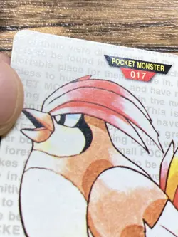 Pokemon Carddass Card Pidgeotto No.17 Bandai Pocket Monsters Green ver. 1996 - Image 3