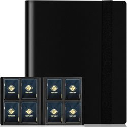 4 Pocket Card Binder for 160 Sleeves, Card Folder Ablum for Trading Cards Collec - Image 1