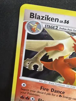 Pokemon TCG Blaziken Holo Card 1/106 Great Encounters Rare Near Mint Condition - Image 2