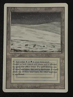 Tundra Revised Reserved List Dual Land MtG Magic the Gathering - Image 1