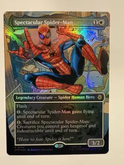 MTG FOIL Spectacular Spider-Man Marvel's Spider-Man) Borderless - Image 1