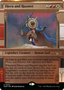 Djeru and Hazoret - Foil Extended Art Showcase MOM NM MTG - Image 1
